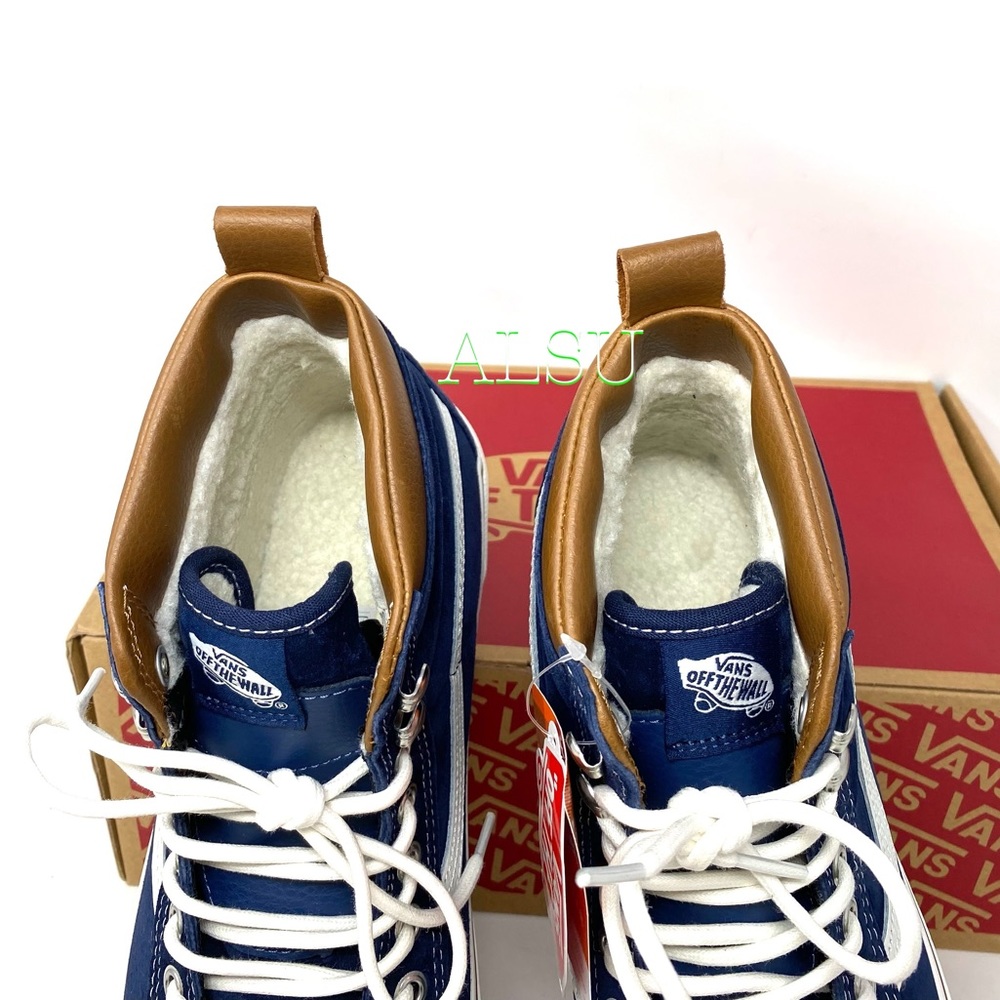 VANS SK8-HI MTE Dress Blues Suede Men’s Sneakers - Picture 4 of 12